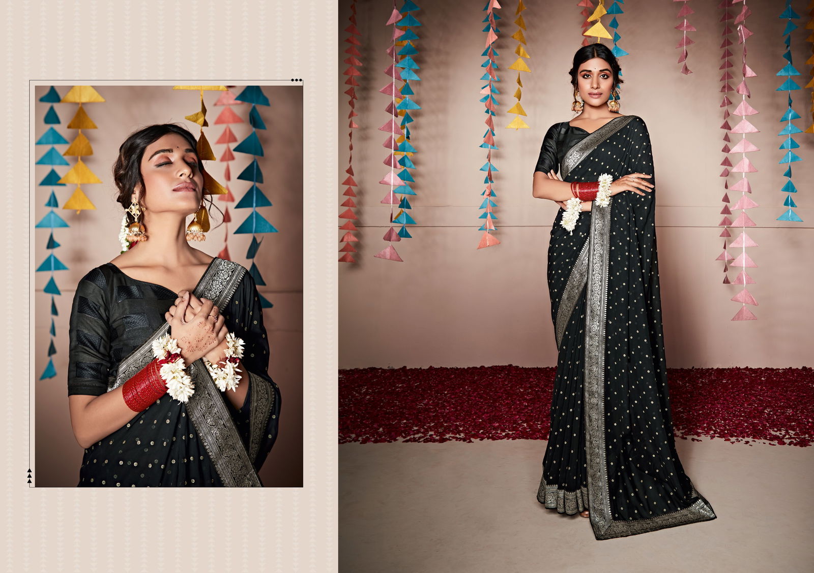 Nitya Vol 5 Georgette Party Wear Sarees Catalog
